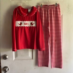 EUC SMOCKED Noel Outfit Size 7